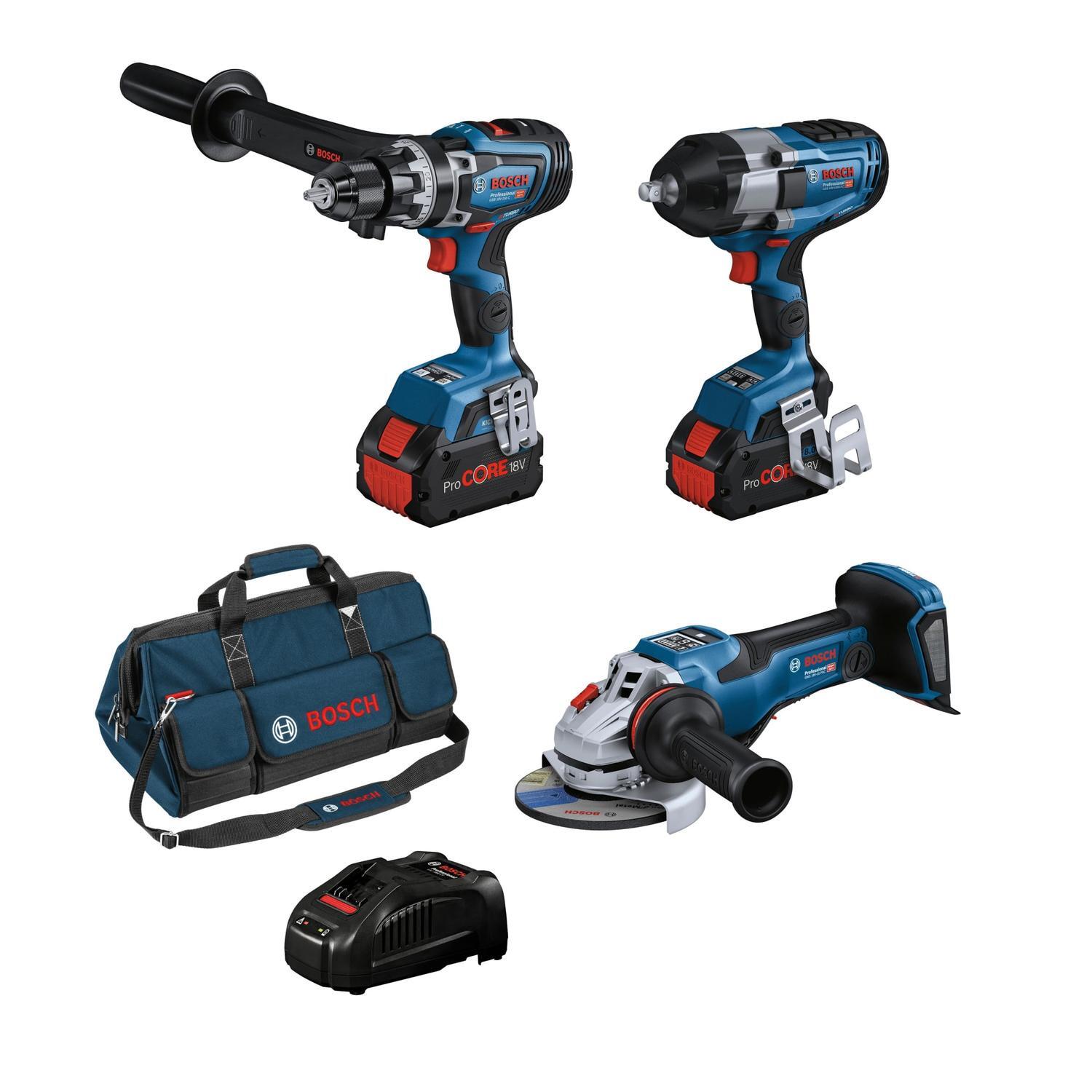 3 Piece 18V Brushless Combo Kit