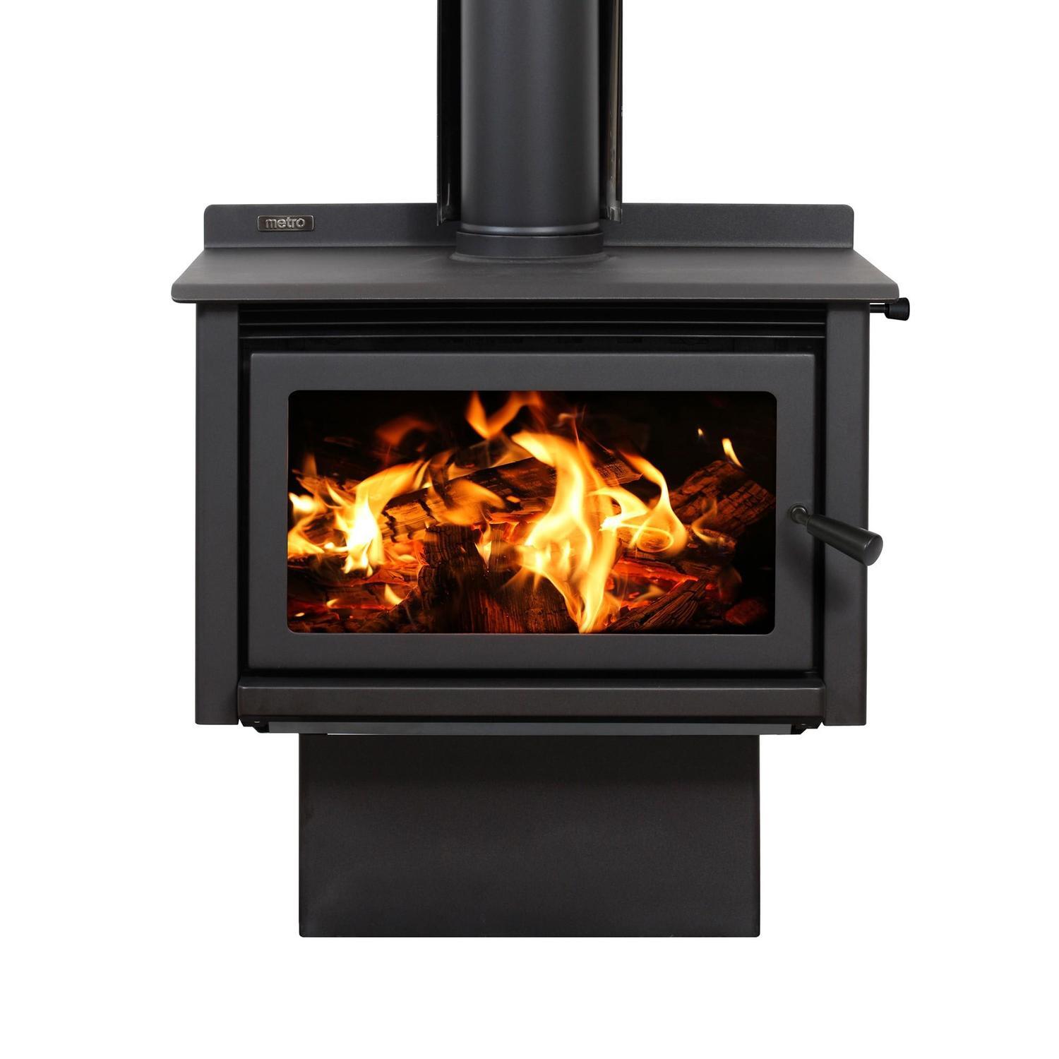LTD Xtreme Rad Base 18kW Wood Fire and Standard Flue Kit