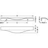 Designer Slimline Edge Pull Handle