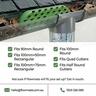 Flowmate Downpipe Guard 70 x 35mm Green