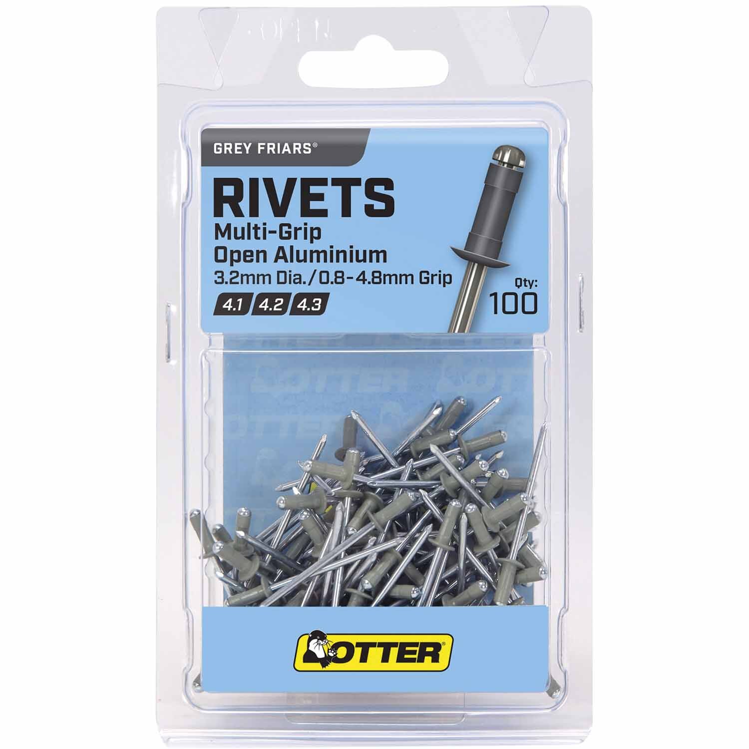 Blind Rivets 3.2 pack of 100