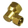 Companion to POL 90deg Adaptor Gold