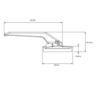 Window Handle Wedgeless High Profile Left-Hand Face Fix 93mm Black