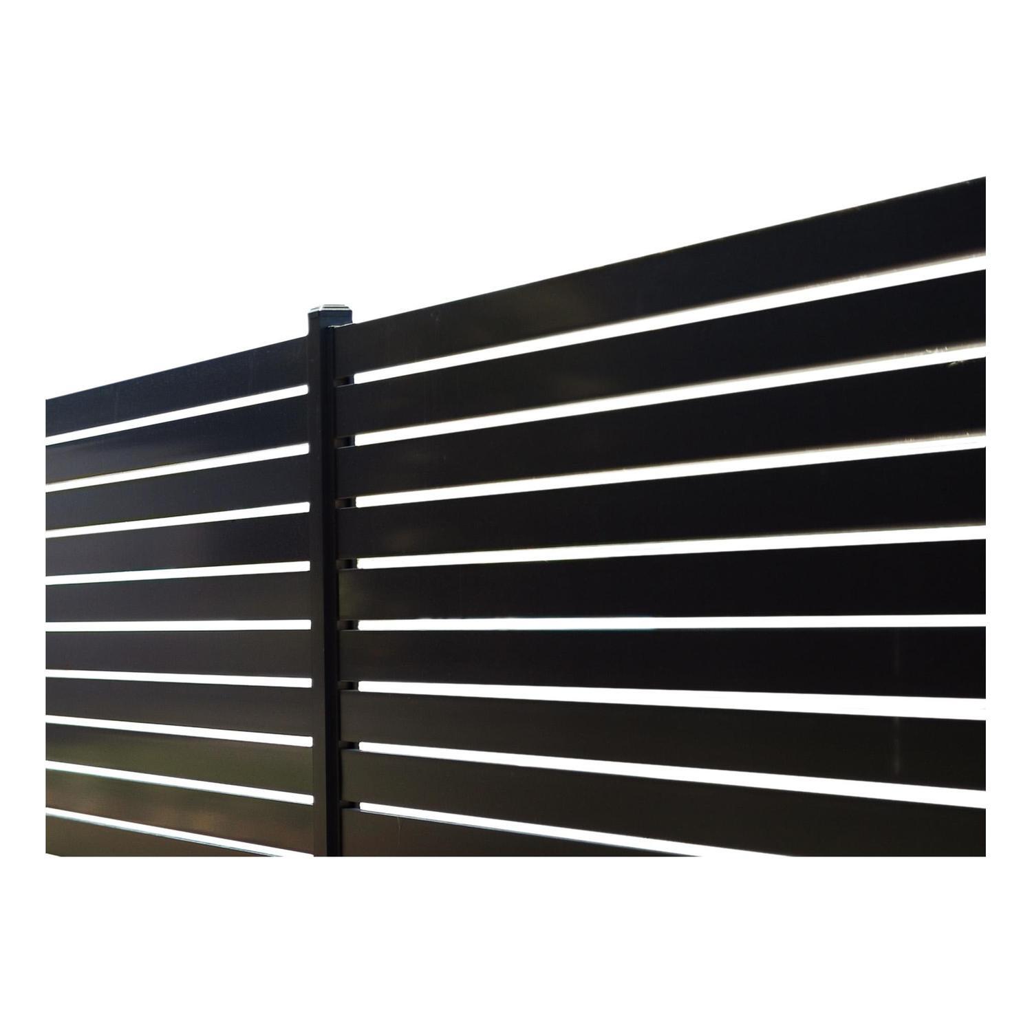 100mm Slat Panel Pack W: 900mm, H: 1800mm Black