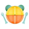 Kids Teddy Shaped Dinner Set 7 piece