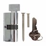 Replacement Euro-Cylinder & Turn L: 80mm Chrome Finish
