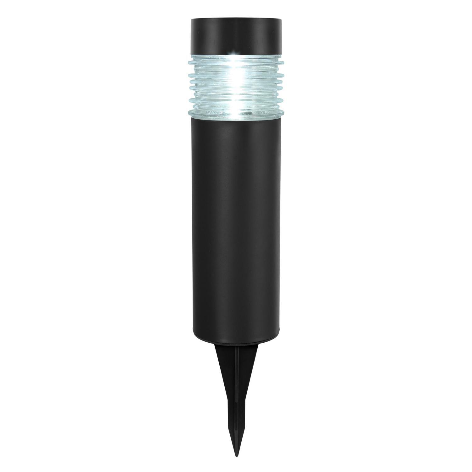 Bollard Light 10 Lumen 7 x 7 x 25.5cm Solar powered White