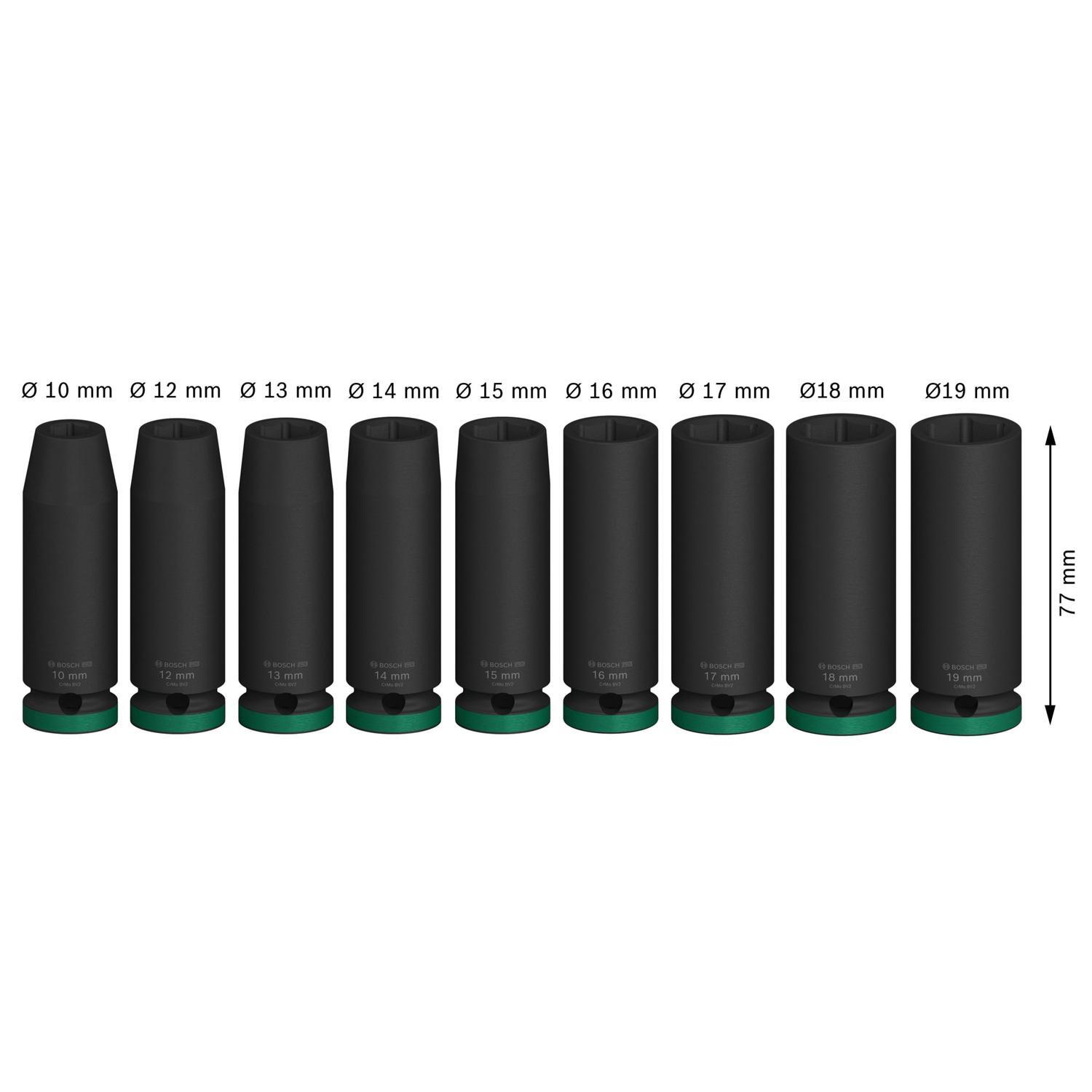 PRO Impact Sockets 1/2 Deep 9 Piece Set