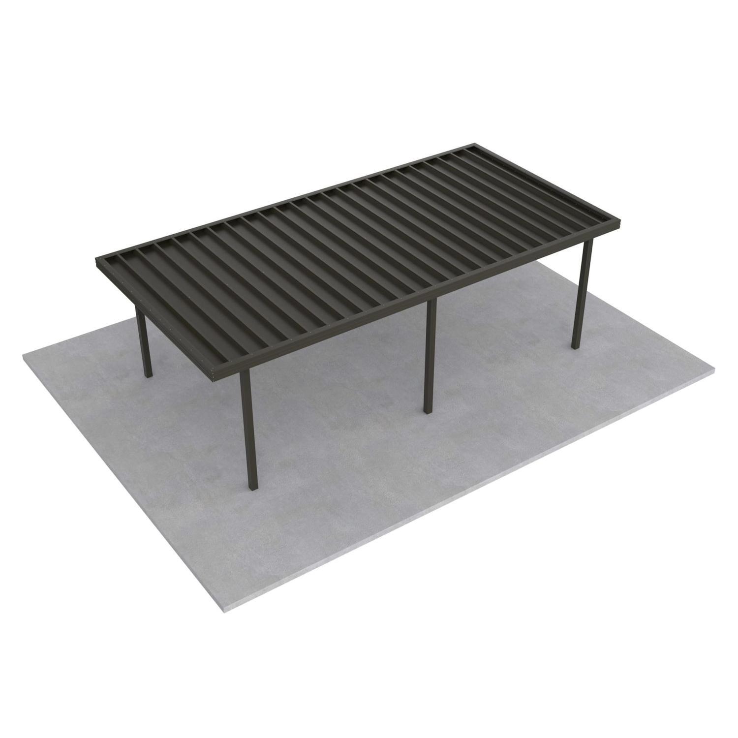 Single Carport L: 7250mm, W:3600mm, H:2100mm Ironsand