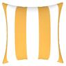 Outdoor Cushion 43cm Yellow Stripe