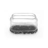 Rectangular Clear Sleeve Glides with Marine Grade Berber