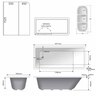 Bath Set No. 2 2 Panel Bathscreen Moulded Wall