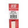 Round Copper Tube 4mmx300mm, pack of 3
