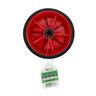 Rubber Tyred Plastic Centered Wheel 90mm 90mm Red