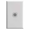 Excel TV COAX Grid and Plate 75 Ohm 117 x 73mm White