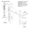 Entrance lock hinged 2-Point Black