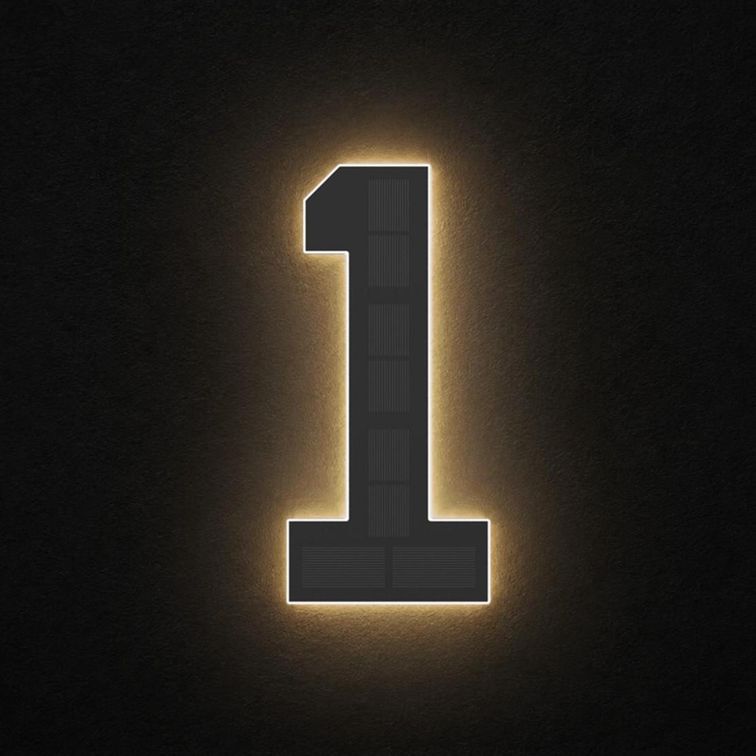 StreetGlo Solar Illuminated Number - One