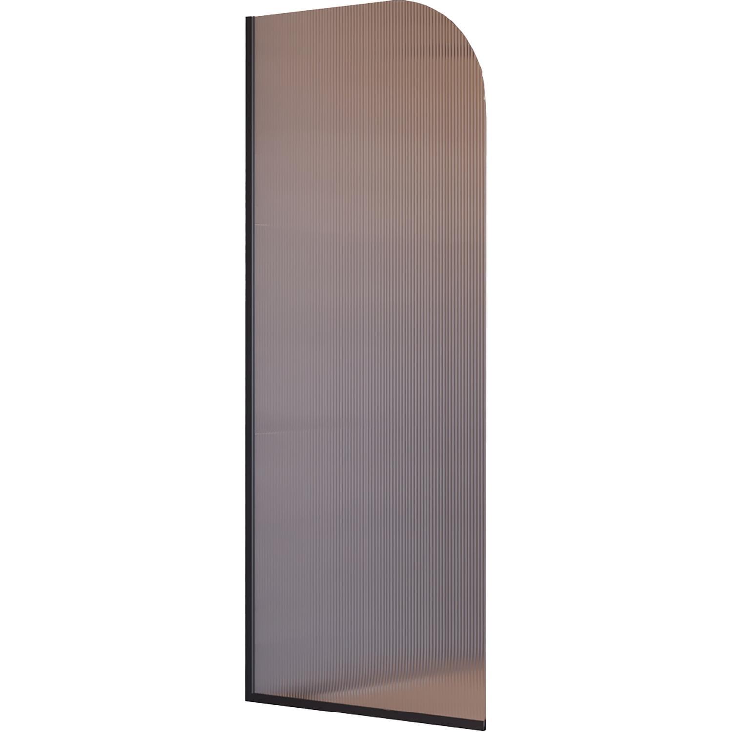 Curved Reeded Glass Shower Panel