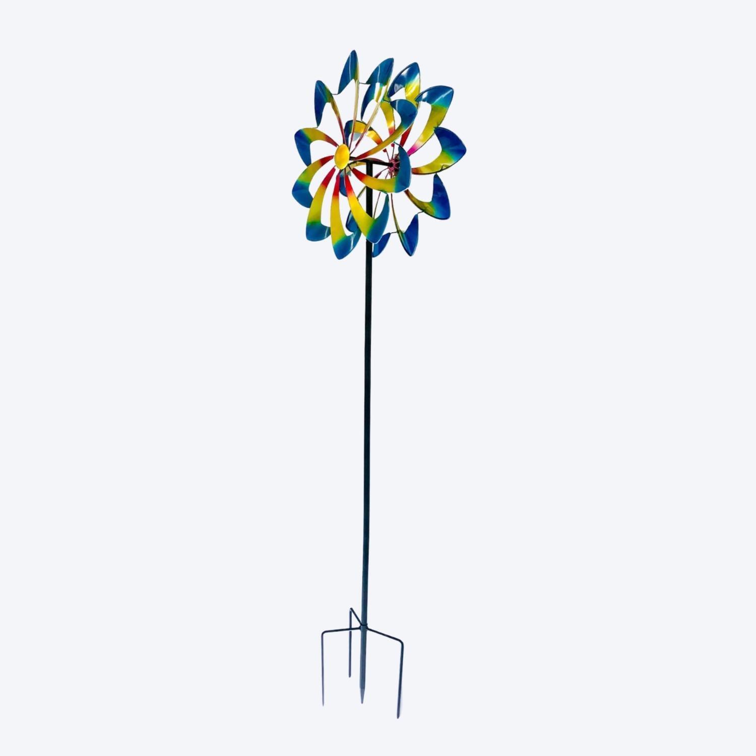 Wind Sculpture Metallic Daisy