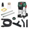 Bosch PAS30-240PRS 1300W Wet Dry Vacuum Cleaner Set 30L Stainless Steel 240m Bar Incl: Extension pipes, Suction Hose + Handle, Floor Nozzle, Crevice Nozzle, Vac Fleece Bag, Flat Pleated HEPA Filter, Universal Adapter, Remote