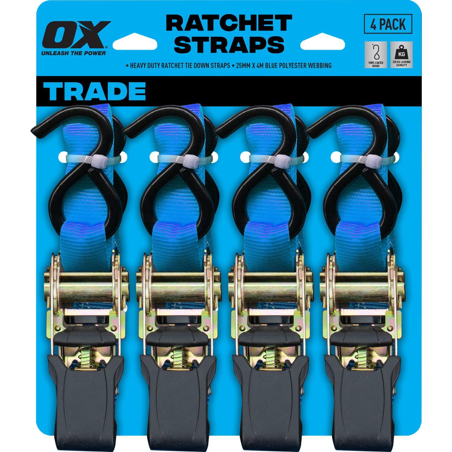 Ratchet Tie Downs Wide 25 mm