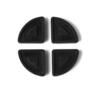 Round Outdoor Pot Feet Black PK5