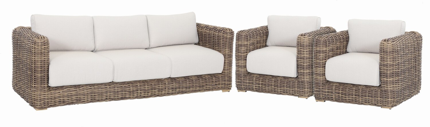 Outdoor 3 Piece Lounge Setting