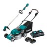 Cordless Lawn Mower & Line Trimmer Kit 2 x 18 Volt 5Ah
