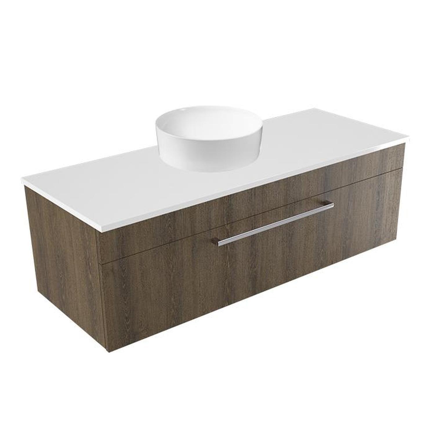 Calais Wall Vanity 1200mm Smokey Oak