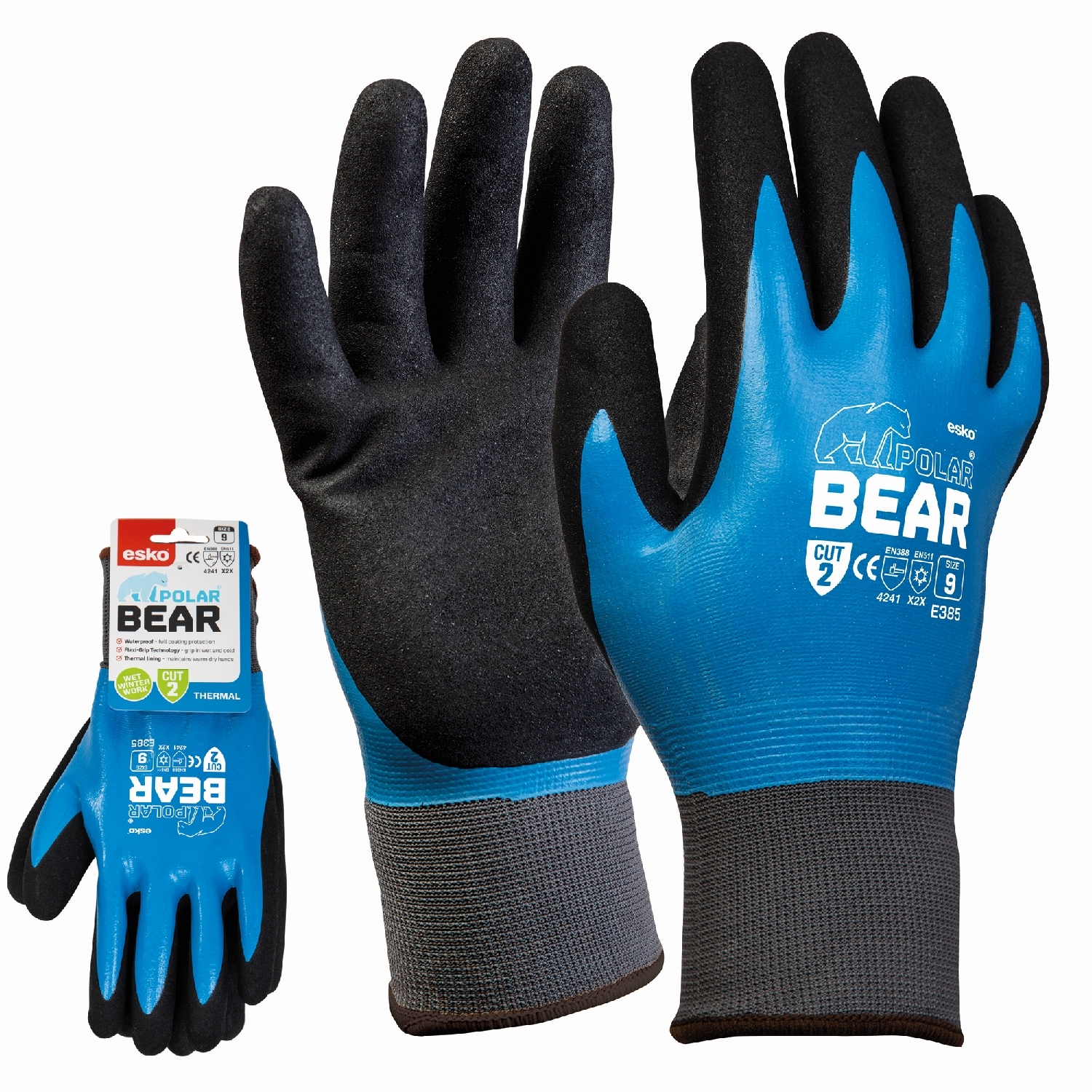 Polar-Bear Fully Coated Thermal Gloves