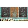 Bulrush Decorative Screen 600 x 1200mm Woodgrain Cedar