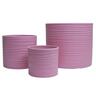 Indoor Stone Pot 16cm Pink
