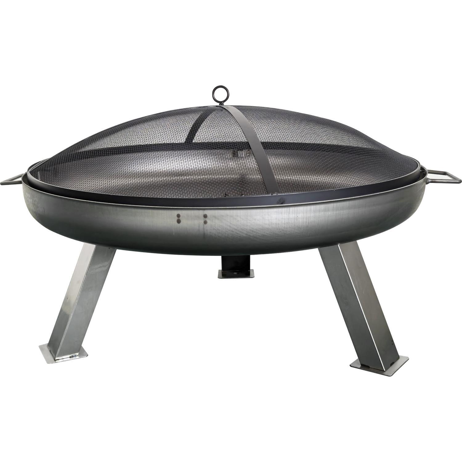 Round Steel Firepit 800mm