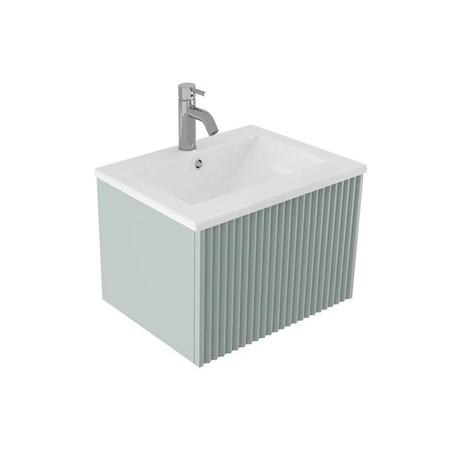 Wave Wall Hung Vanity 600mm Cielo