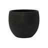 Sandy Polyresin Egg Pot M Black