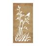 SmartScreen Flax Decorative Screen 900 x 1800mm Rust Steel