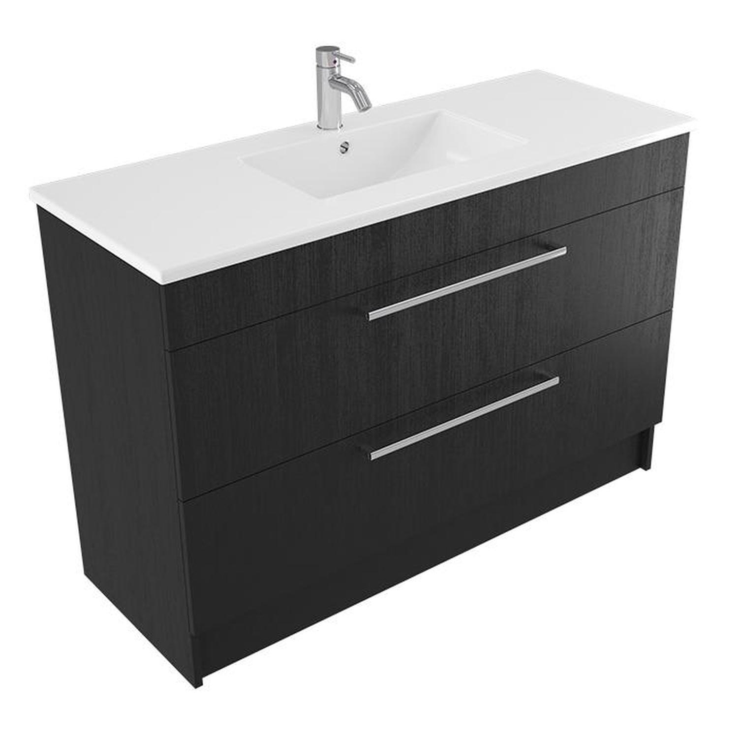 Calais Floor Vanity 1200mm Black