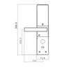 Digital Door Lock 60mm Backset Silver