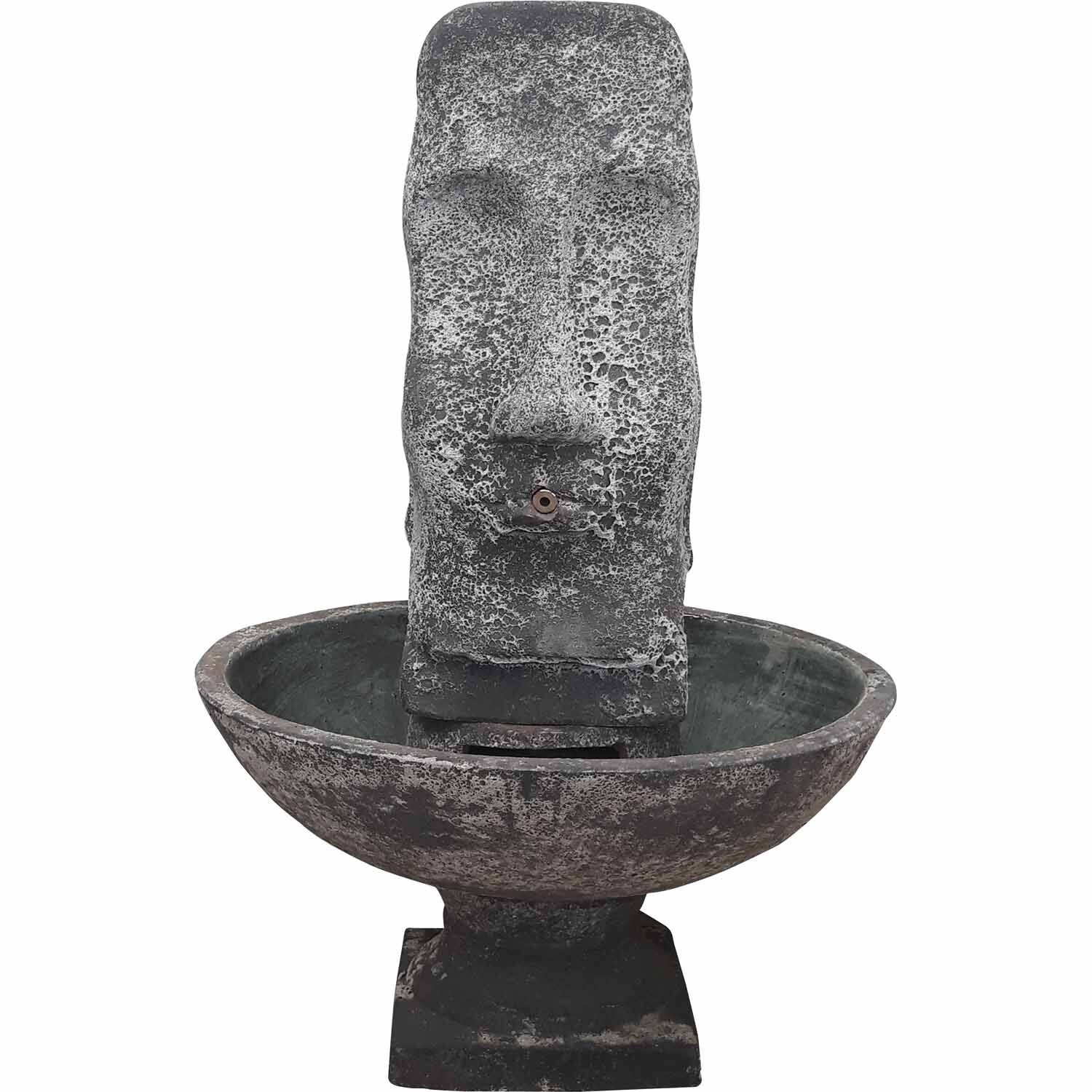 Easter Island Head Old Stone Water Feature