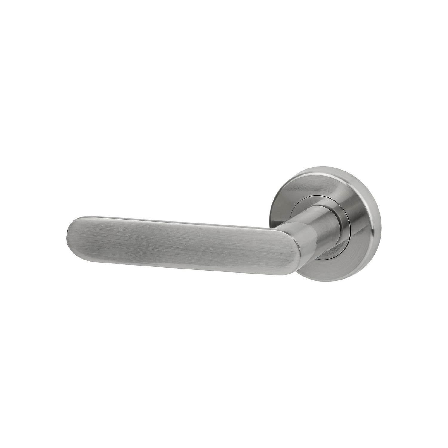Passage Lever Handle Set Satin Nickel Finish