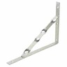Twisted Stayed Angle Bracket Zinc 350 x 250 x 25mm Silver