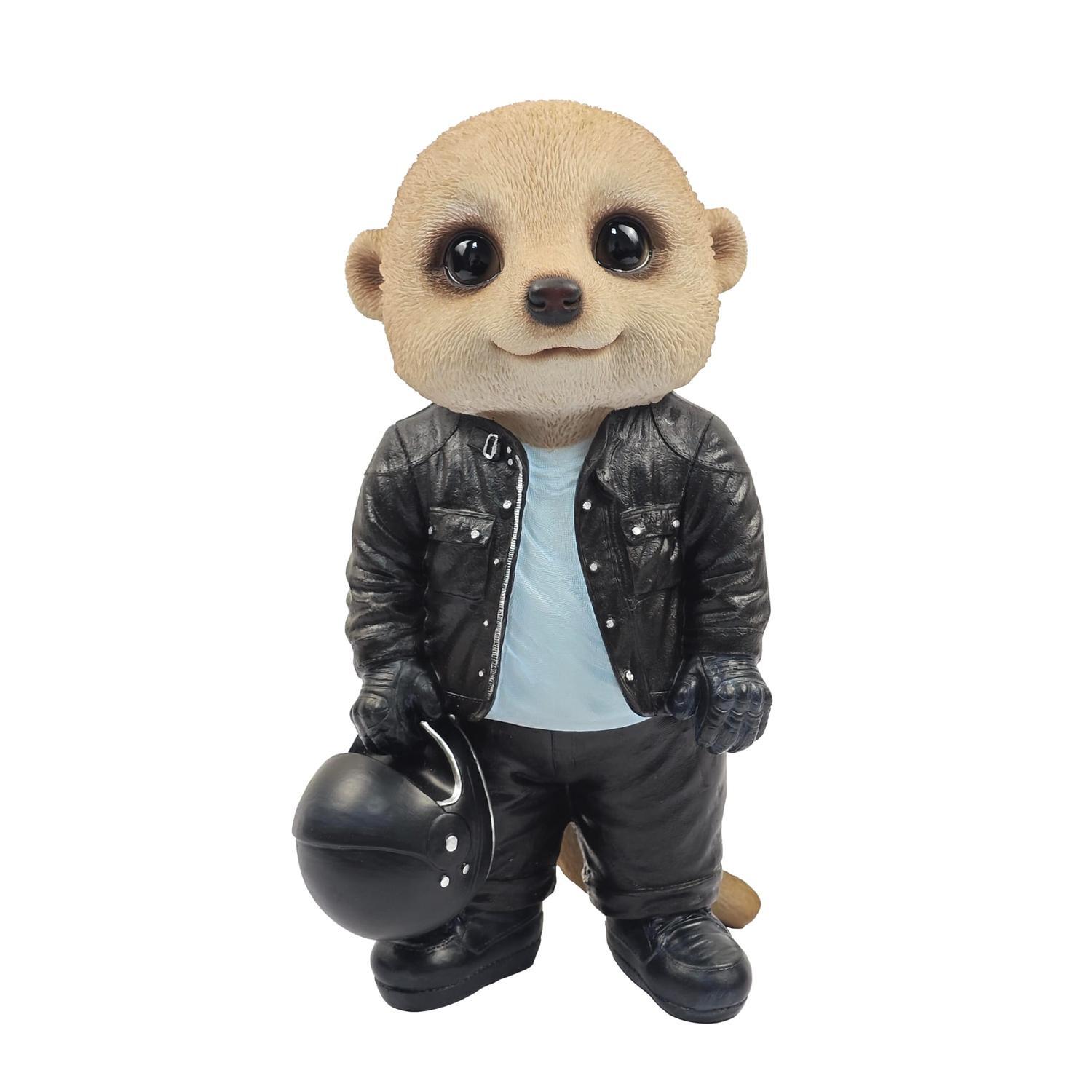 Meerkat Motorcyclist Decor
