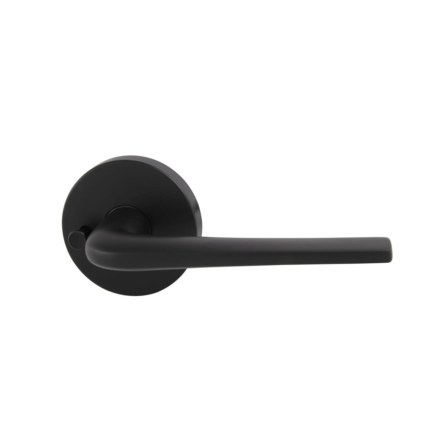 Medio Plus Series Sierra Privacy Lever Set with QuickFix Matte Black