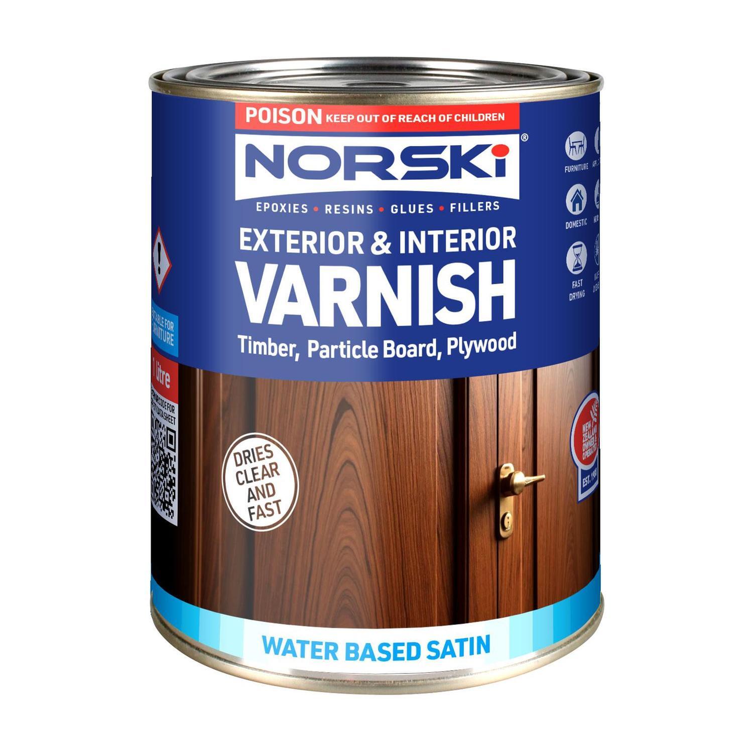 Water-Based Satin Varnish 1L