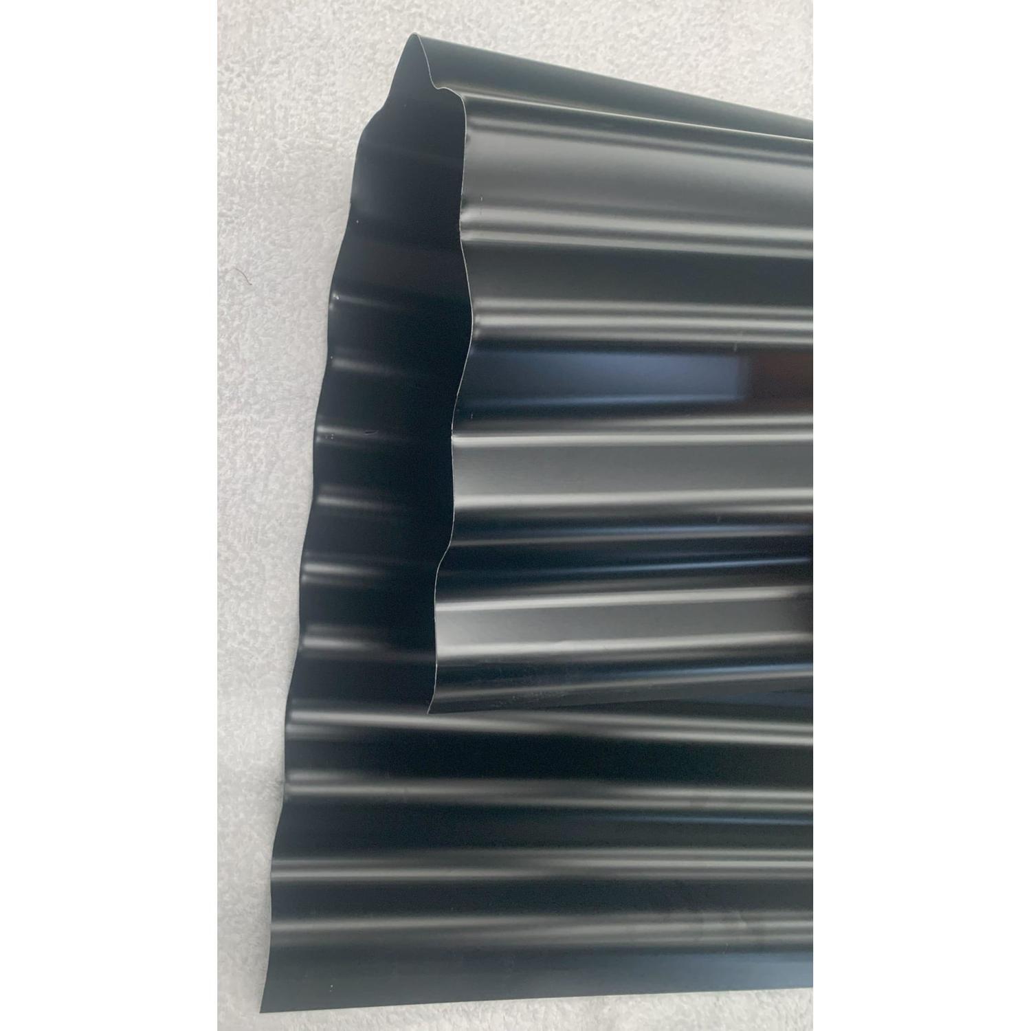 Double-Sided Corrugated Iron Sheet L: 5.4m L x W: 0.855m  Ebony/Ebony