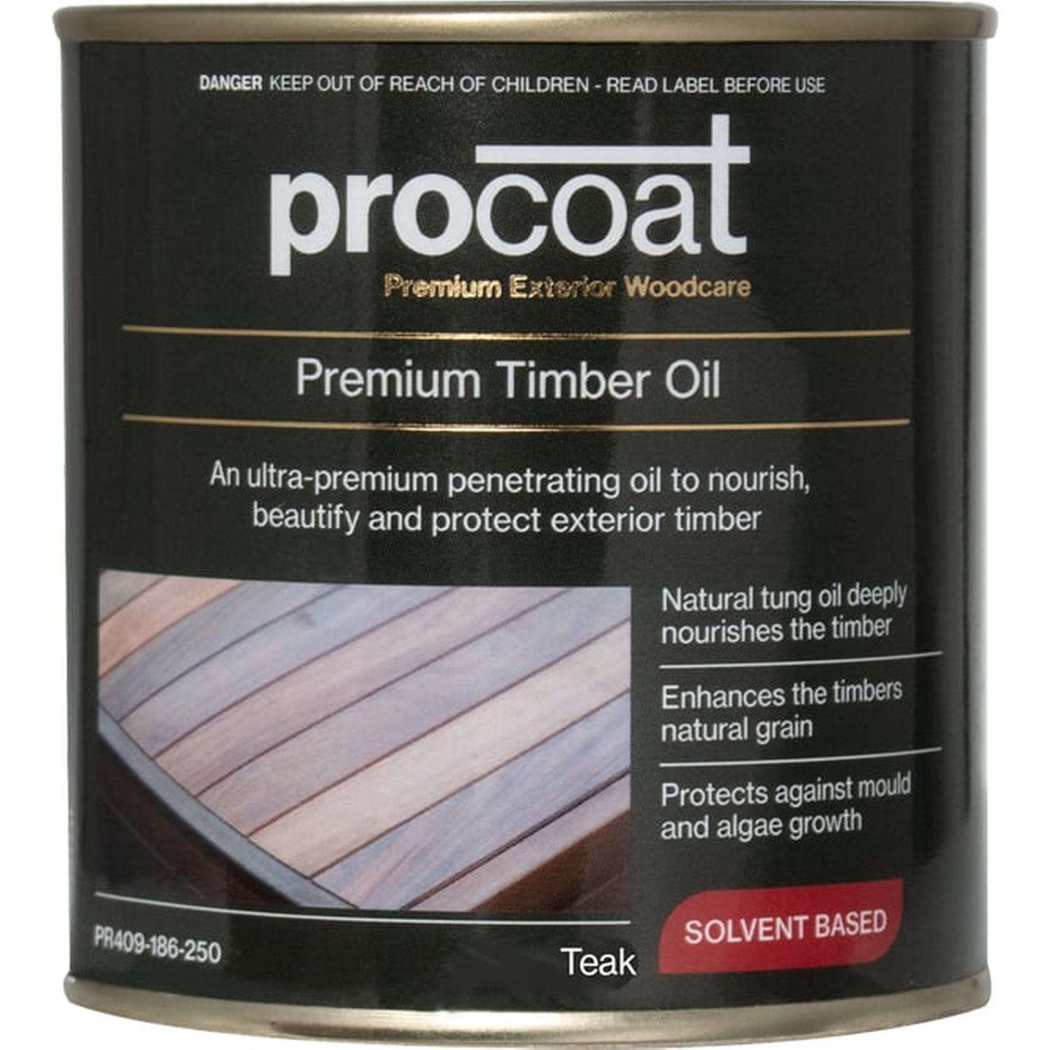 Premium Exterior Timber Oil 250ml Teak