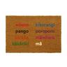 Coir Mat Colours 40 x 60cm Multi Coloured Print