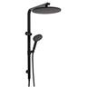 Telica Twin Round Shower Rail  Black