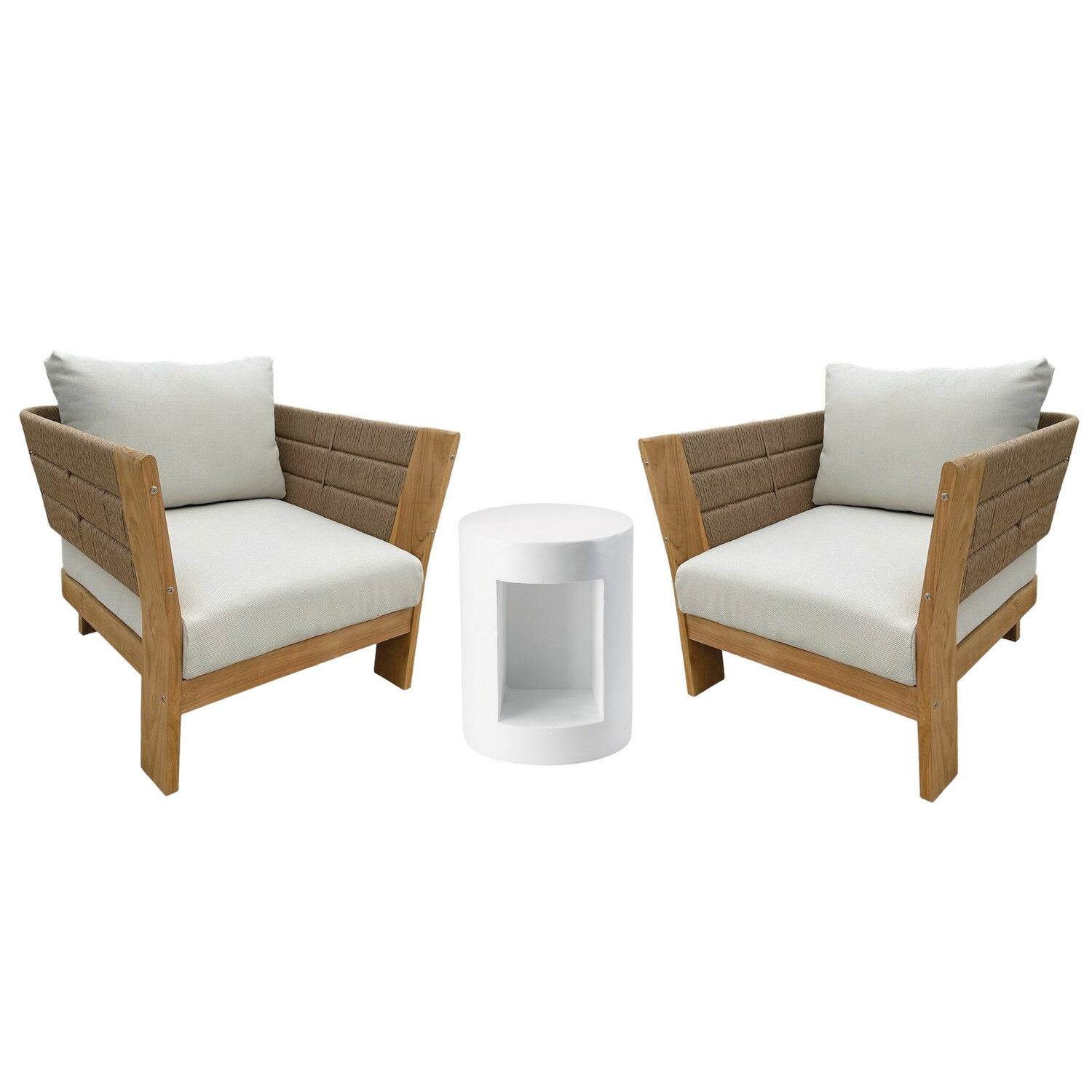 Outdoor 3 Piece Lounge Setting