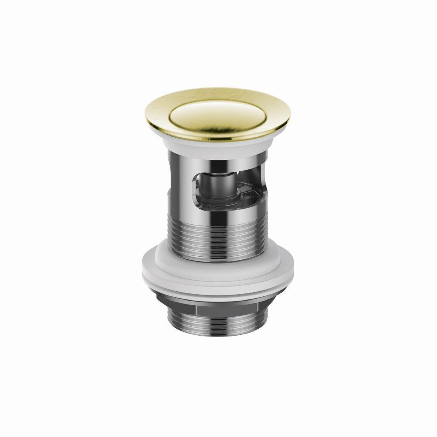 Pop-Up Basin Waste with Overflow 32mm Brushed Brass